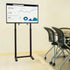 Double Pole Adjustable Tv Cart Floor Stand Mount For 32 to 65Inch
