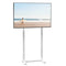 Universal 32-65 Inch TV Floor Stand Adjustable Freestanding Mount White