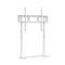 White Adjustable Free Standing TV Stand with Cable Management for TVs Size 32-100inch
