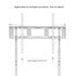 White Adjustable Free Standing TV Stand with Cable Management for TVs Size 32-100inch