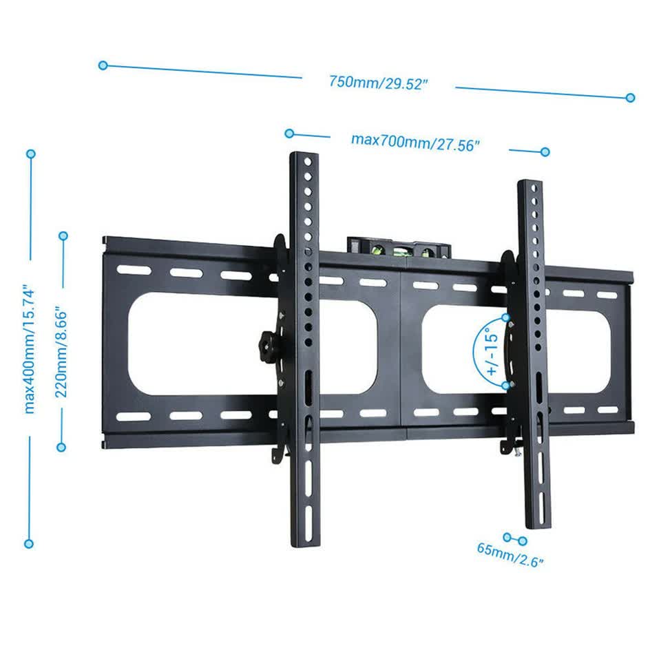 TV Wall Bracket Fixed Tilting For Upto 75