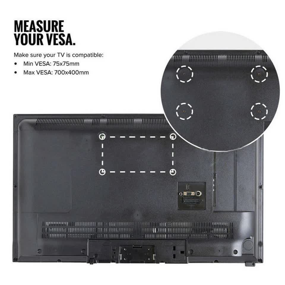 TV Wall Bracket Fixed Tilting For Upto 75