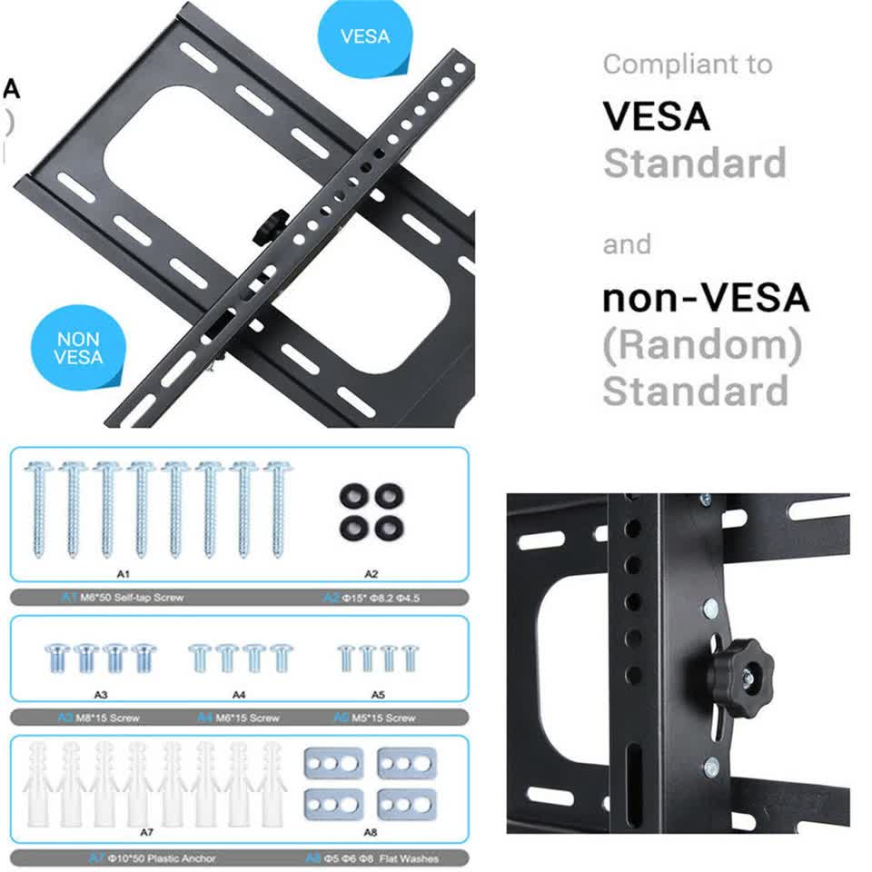 TV Wall Bracket Fixed Tilting For Upto 75
