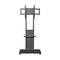 Heavy-Duty Rolling TV Cart Stand with Wheels for 32"–65" TVs | Height Adjustable Mobile Floor Mount