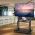 32" -100" Heavy Duty Floor TV Stand TV Cart Trolley Height Adjustable Mount Bracket