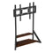 2 Tiers Black Shelves Heavy Duty Universal Tv Floor Stand For 32-75 Inches