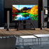 Reinforced Metal 40-100" Tv Floor Stand 2 Tier Shelf Tv Mount Adjustable Height