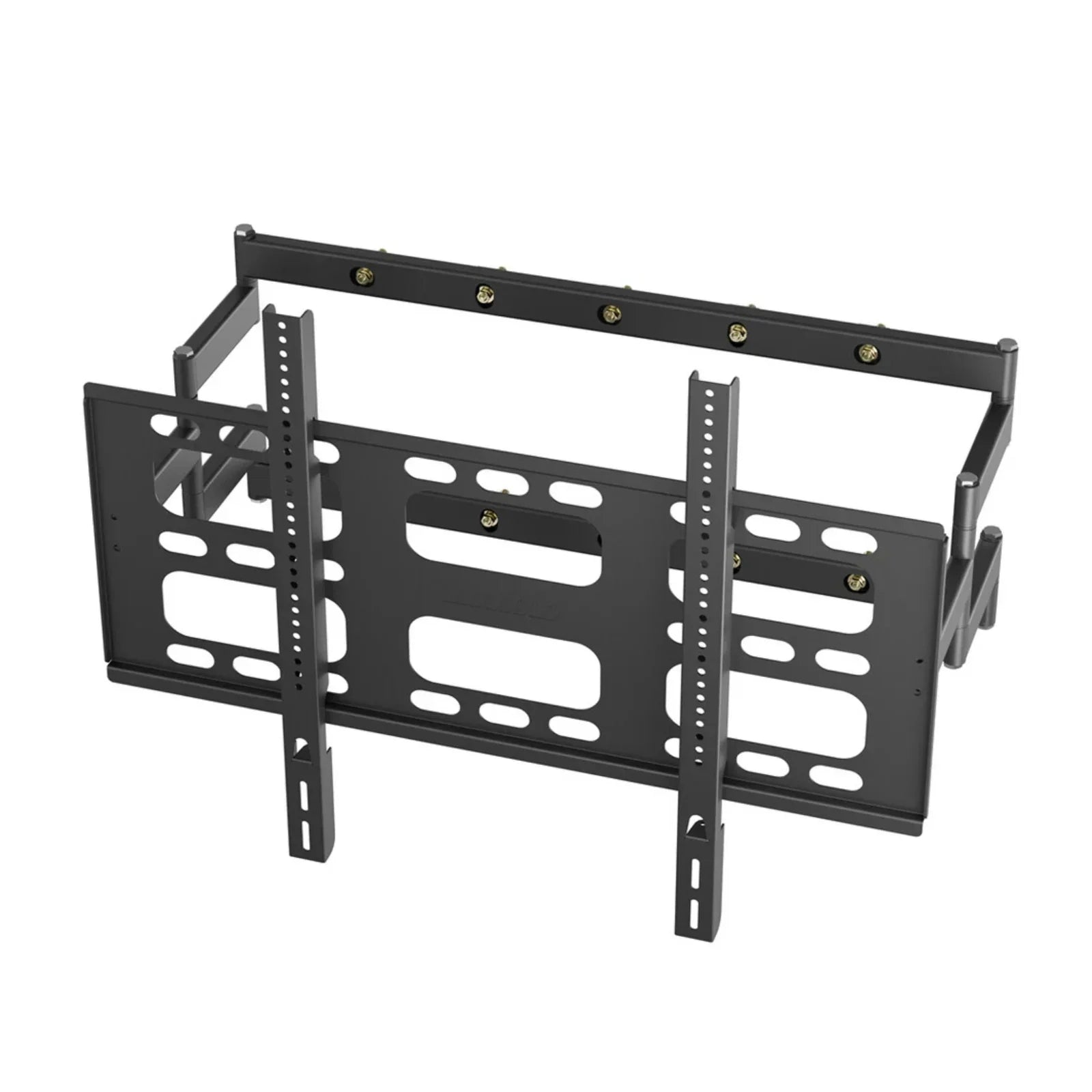 Black Heavy-Duty Swivel TV Wall Mount With Articulating Arm Support