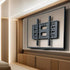 Black Heavy-Duty Swivel TV Wall Mount With Articulating Arm Support