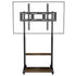 Adjustable Rolling TV Stand for 40 to 100 Inch Screens with Shelves