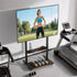 Adjustable Rolling TV Stand for 40 to 100 Inch Screens with Shelves