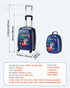 Kids Luggage Set, 2 Piece, 45.7 cm Hardside Rolling Wheels Suitcase with Hard-Shell Backpack, Airline Approved