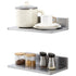 Stainless Steel Wall Mounted Shelf, Heavy Duty Kitchen and Restaurant Storage Rack, Wall Organizer for Pantry, Commercial or Home Use 16" x 8.6"