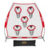 2133.6 x 2133.6mm Football Trainer Throwing Net, Training Throwing Target Practice Net with 5 Target Pockets