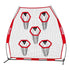 2133.6 x 2133.6mm Football Trainer Throwing Net, Training Throwing Target Practice Net with 5 Target Pockets