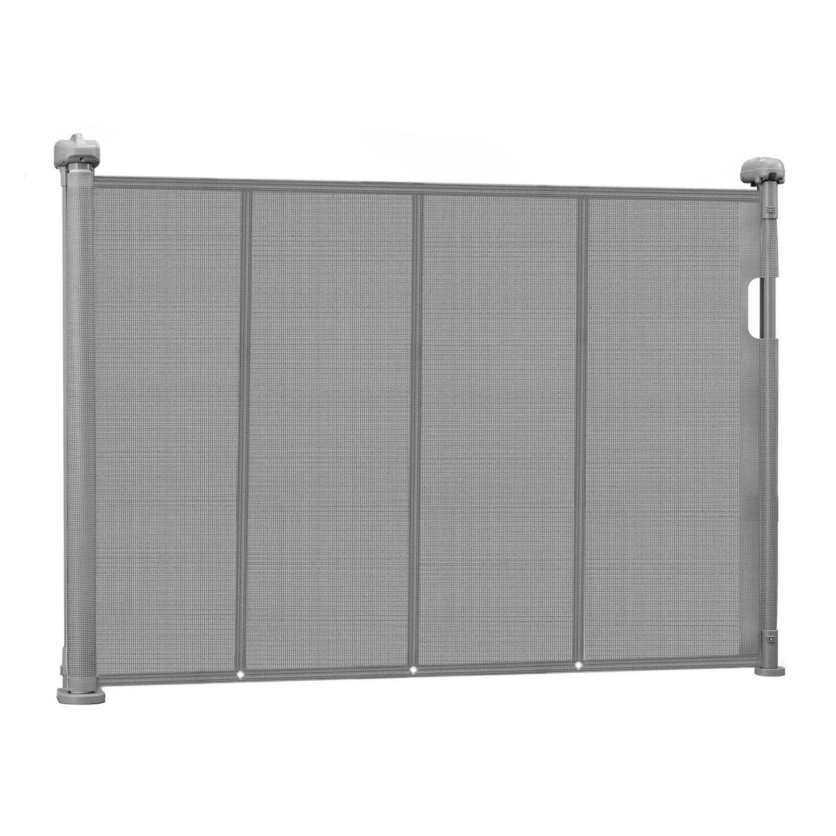 Retractable Baby Gate, 870 mm Tall, Extends up to 1400 mm Wide, Mesh Material, Doorways, Hallways, Playrooms, Gray