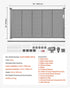Retractable Baby Gate, 870 mm Tall, Extends up to 1400 mm Wide, Mesh Material, Doorways, Hallways, Playrooms, Gray