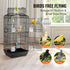 104cm Open Top Large Bird Cage with Stand Hanging Parrot Bird Cage for Parakeets Cockatiels Budgies Lovebirds Finches Canaries Quaker Conures with Swing Perch