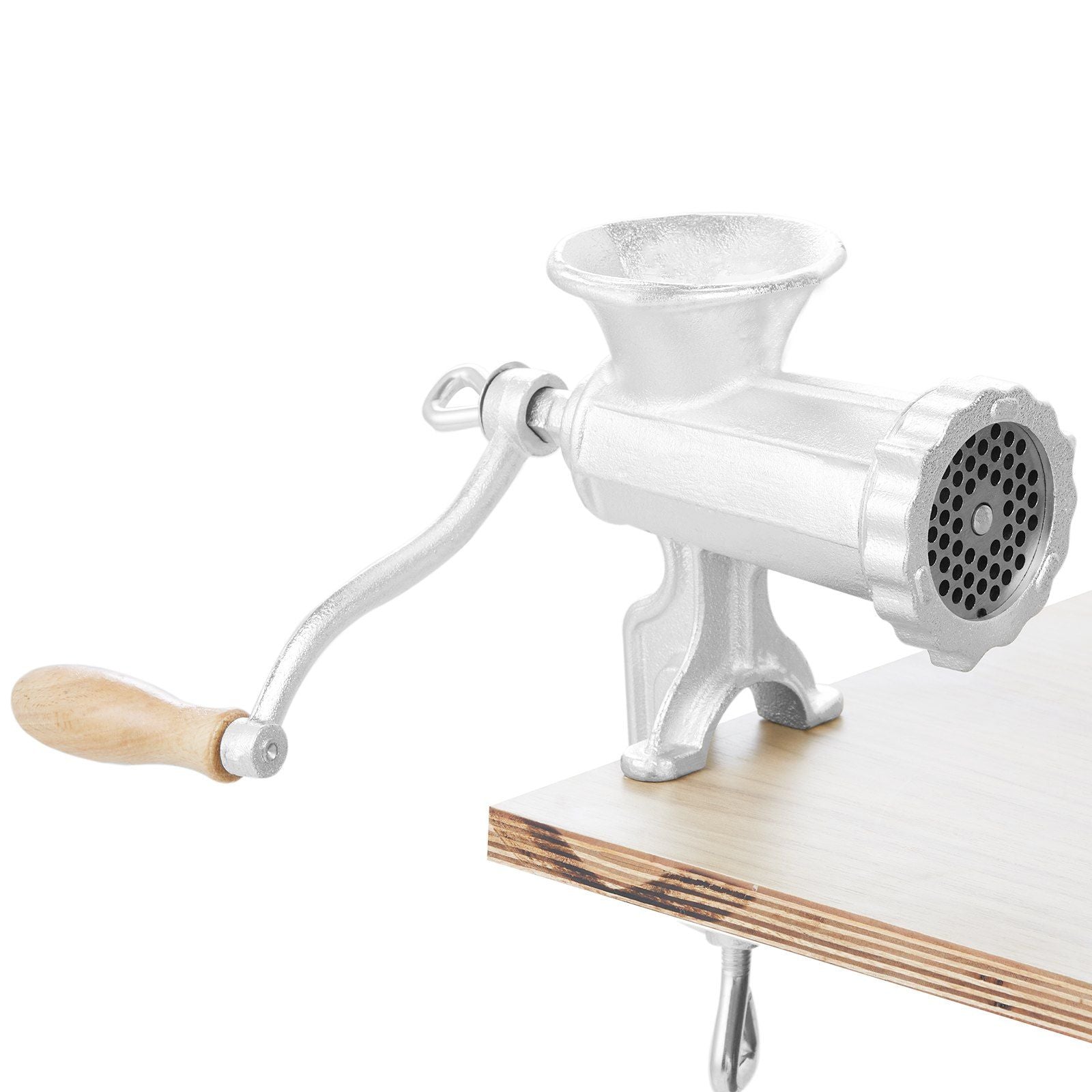 Manual Meat Grinder, Meat Mincer Sausage Maker with 1 Cutting Blade, 3 Sausage Tubes for Beef Pepper Mushroom