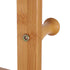 XXL Wooden Clothes Rail Coat Rack with Wheels – Open Wardrobe Organizer