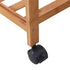 XXL Wooden Clothes Rail Coat Rack with Wheels – Open Wardrobe Organizer