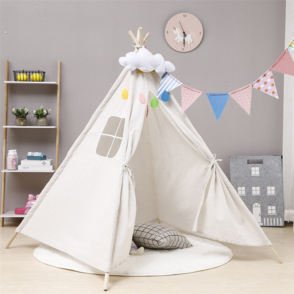 Folding Kids Tent Wigwam Teepee Childrens Play House Indoor Outdoor Girls Boys