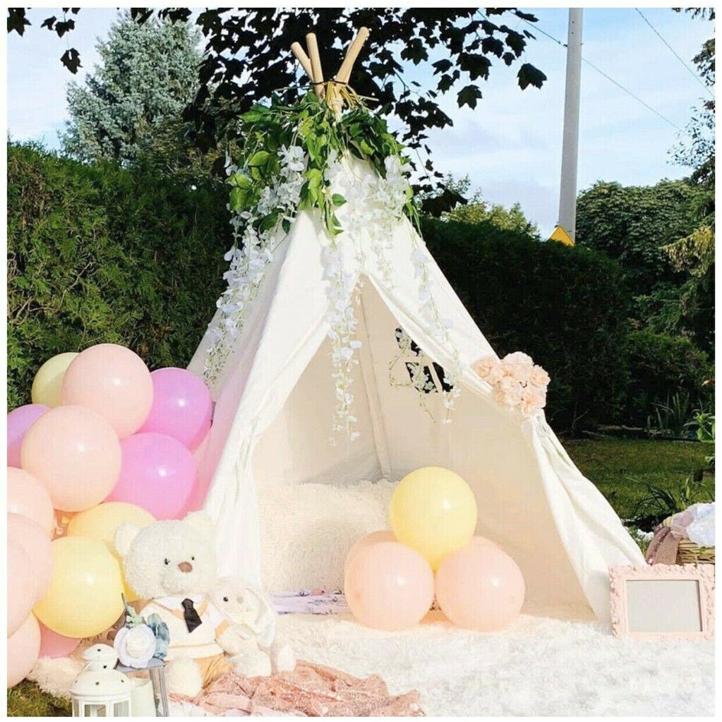 Folding Kids Tent Wigwam Teepee Childrens Play House Indoor Outdoor Girls Boys