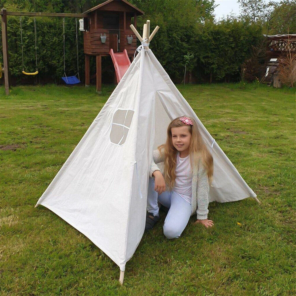 Folding Kids Tent Wigwam Teepee Childrens Play House Indoor Outdoor Girls Boys