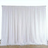 3mx6m 10ft Silk White Backdrop Drapes Curtain Wedding Ceremony Party Home Window Decor