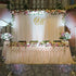 3mx6m 10ft Silk White Backdrop Drapes Curtain Wedding Ceremony Party Home Window Decor