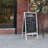 Rustic Wooden Double-Sided Chalkboard Sign for Indoor & Outdoor Use