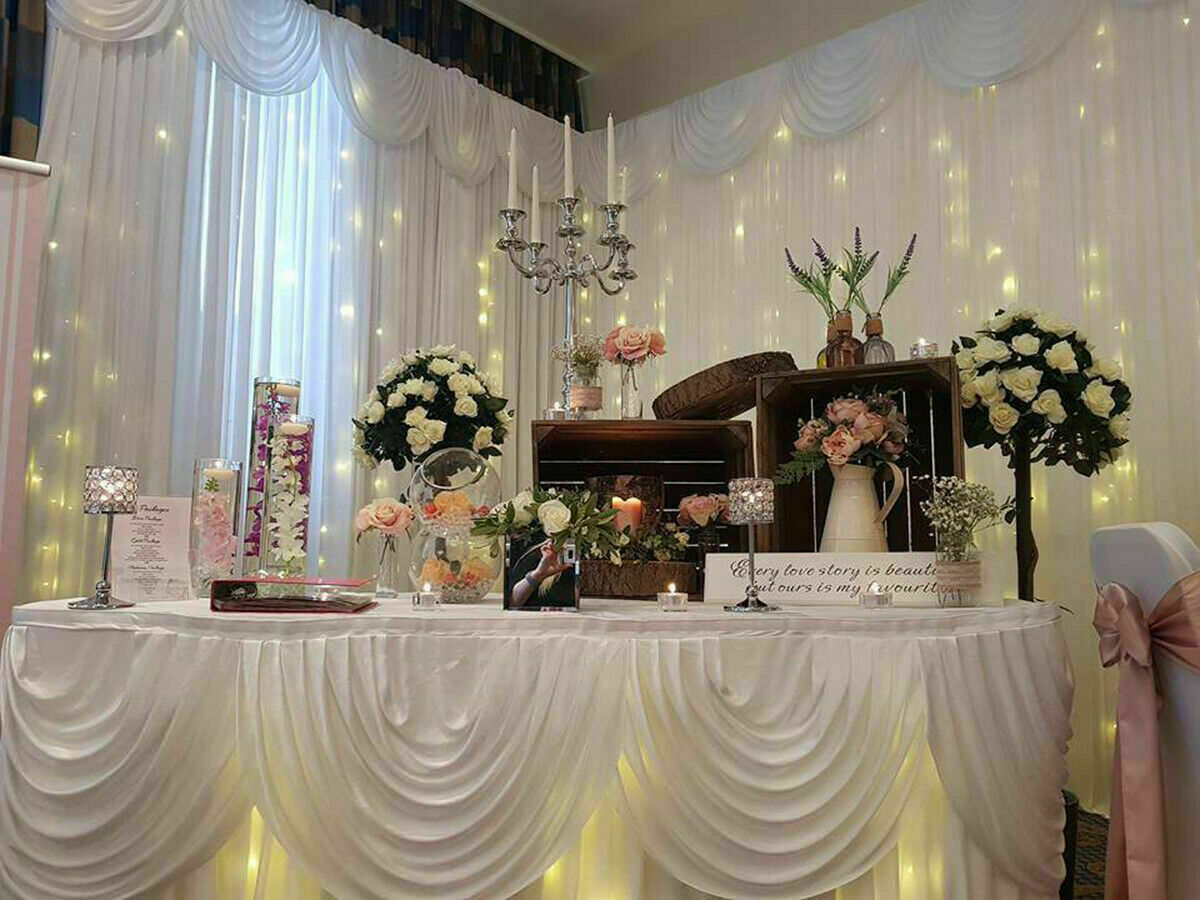 3M*6M Telescopic Wedding Backdrop Stand Balloon Curtain Hanging Pipe Background