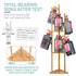 Solid Wood Floor Standing Hat Coat Jacket Hanger Storage Stand
