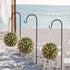Set of 8 Anti-Wind Shepherd Hooks for Garden and Wedding Decorations