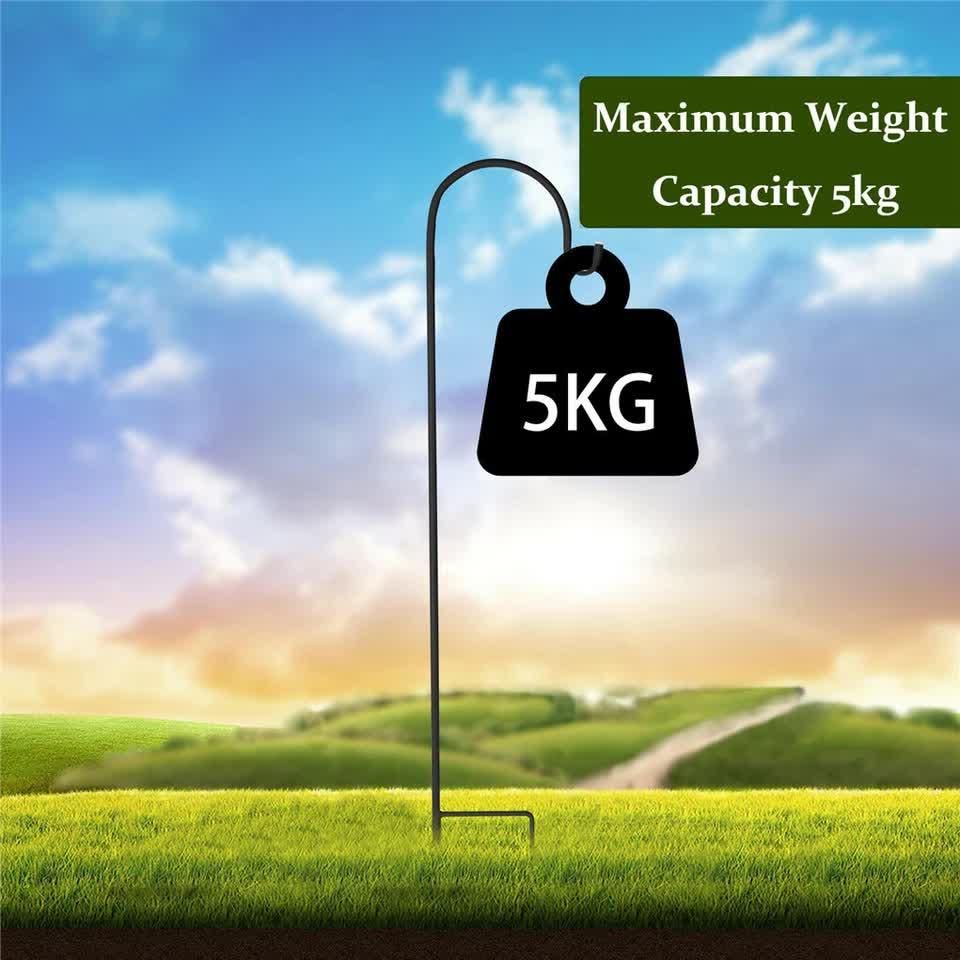 Set of 8 Anti-Wind Shepherd Hooks for Garden and Wedding Decorations