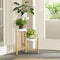 3 Tier Bamboo Plant Stand Indoor Outdoor Wooden Pot Holder Shelf