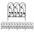 5-Piece Decorative Garden Fence Black Metal Wire Patio