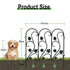 5-Piece Decorative Garden Fence Black Metal Wire Patio