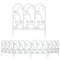 5PCS Decorative Garden Fence Folding Patio Fences Rustproof 59.5x62cm Landscape