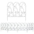 5PCS Decorative Garden Fence Folding Patio Fences Rustproof 59.5x62cm Landscape