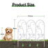 5PCS Decorative Garden Fence Folding Patio Fences Rustproof 59.5x62cm Landscape