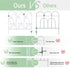 5PCS Decorative Garden Fence Folding Patio Fences Rustproof 59.5x62cm Landscape