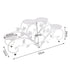 Outdoor Indoor Metal Flower Pots Planter Plant Stands Garden Shelf Racks