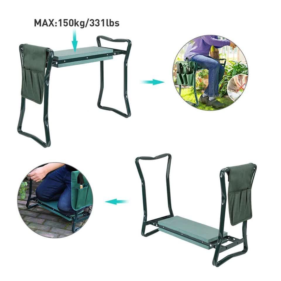 Garden Kneeler PRO Thick EVA Folding Kneeling Pad Seat Padded Stool Gardening Be