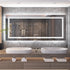 LED Bathroom Mirror with Anti-Fog & Adjustable Lighting