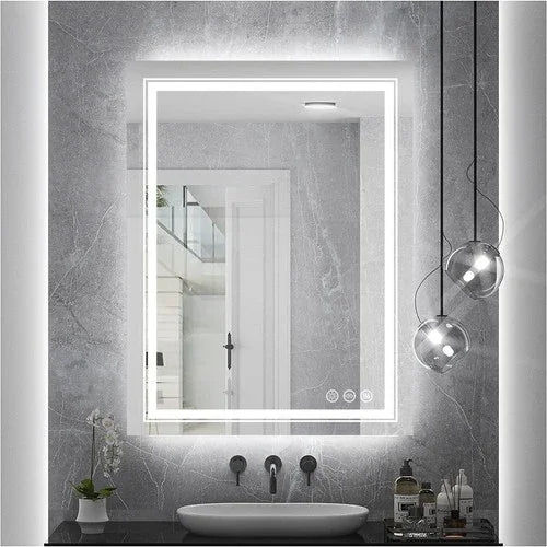 Modern Luxury: LED Mirror with Defogger 600*800mm Double LED