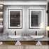 900*700MM Dimmable LED Bathroom Mirror Antifog Wall Mounted Vanity Makeup Mirror