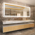 1.83M Oversize Dual Light Bathroom Mirror Super Anti-Fog Makeup Dressing Mirror