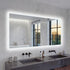 Smart LED Bathroom Mirror Anti-Fog Wall Mounted Vanity Mirror with 3 Color Dimmable Lights Touch Sensor 120x70cm