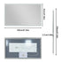 Smart LED Bathroom Mirror Anti-Fog Wall Mounted Vanity Mirror with 3 Color Dimmable Lights Touch Sensor 120x70cm
